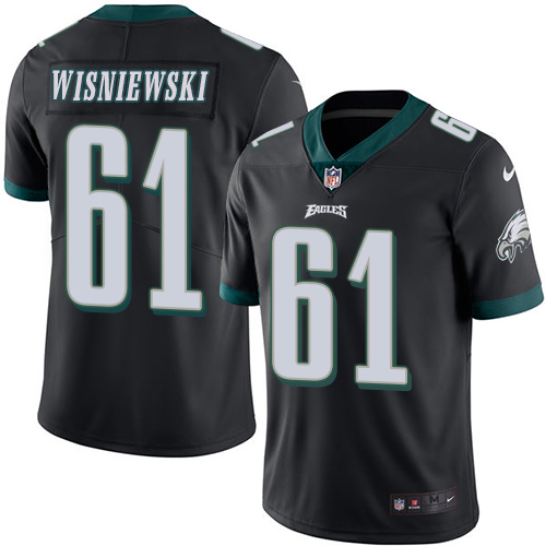 Youth Limited Stefen Wisniewski Nike Jersey Black - #61 Rush NFL Philadelphia Eagles